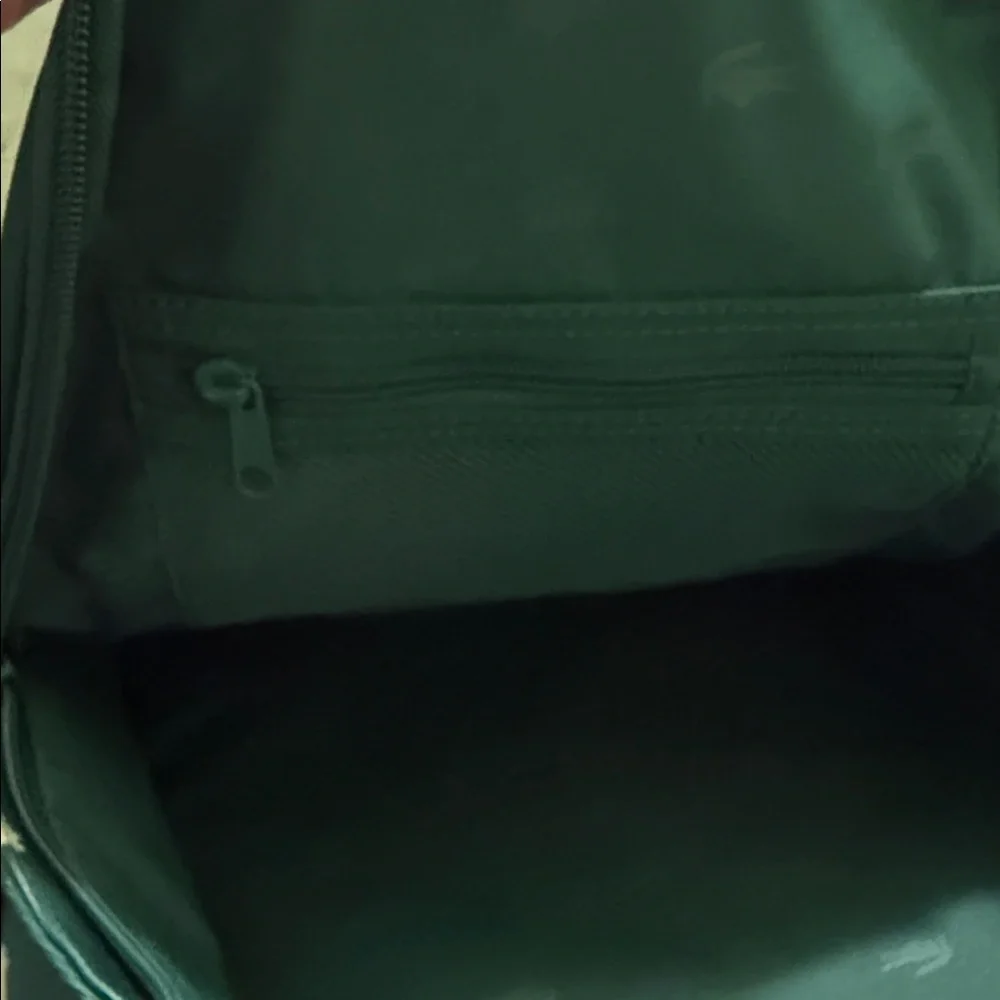 Lacoste Forest Green Backpack with Multicolor Croc Embroidery - Picture 11 of 14